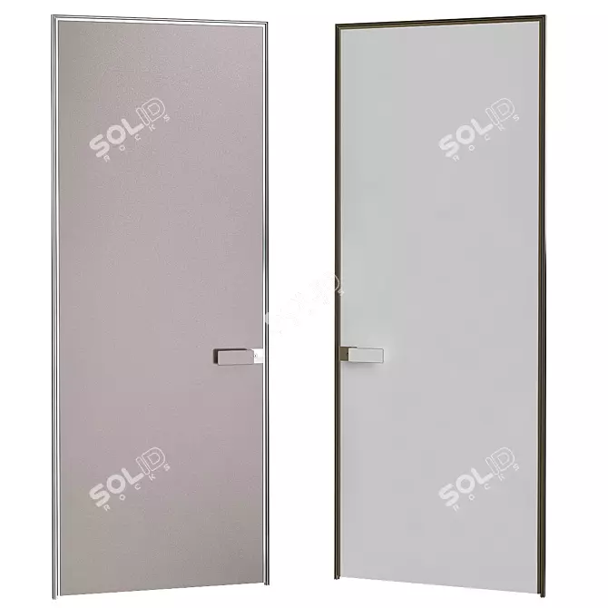 Sleek & Modern Interior Doors 3D model image 1