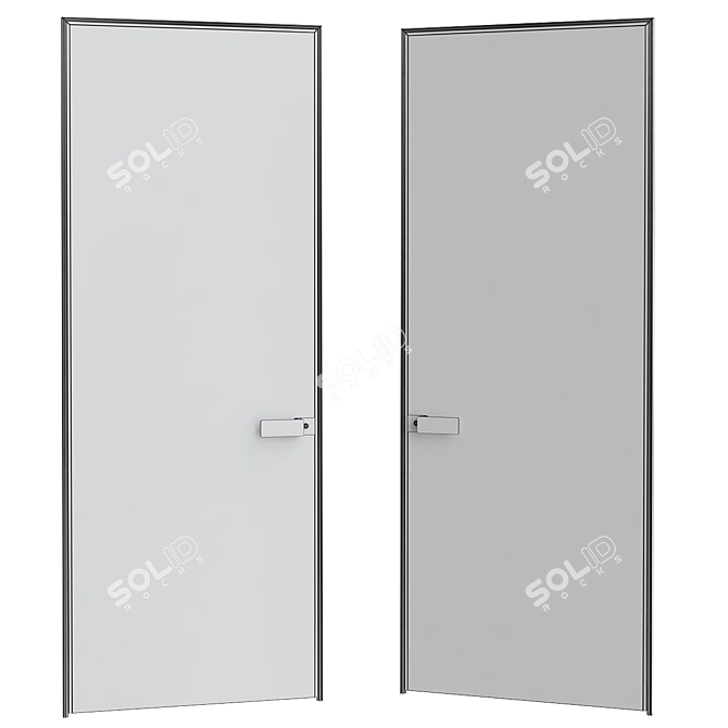 Sleek & Modern Interior Doors 3D model image 2