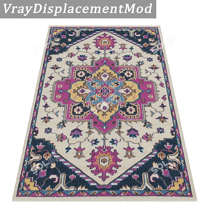 Luxury Collection: 3 High-Quality Carpets 3D model image 3