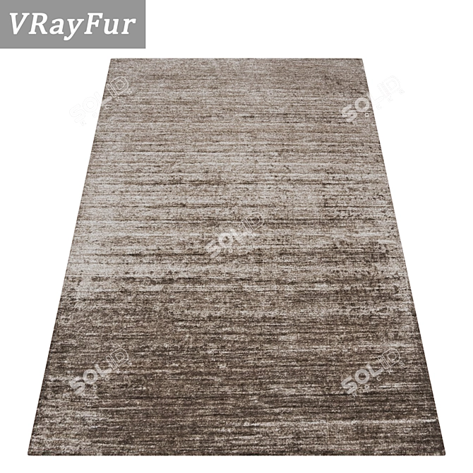 Luxury Textured Carpets Set 3D model image 2