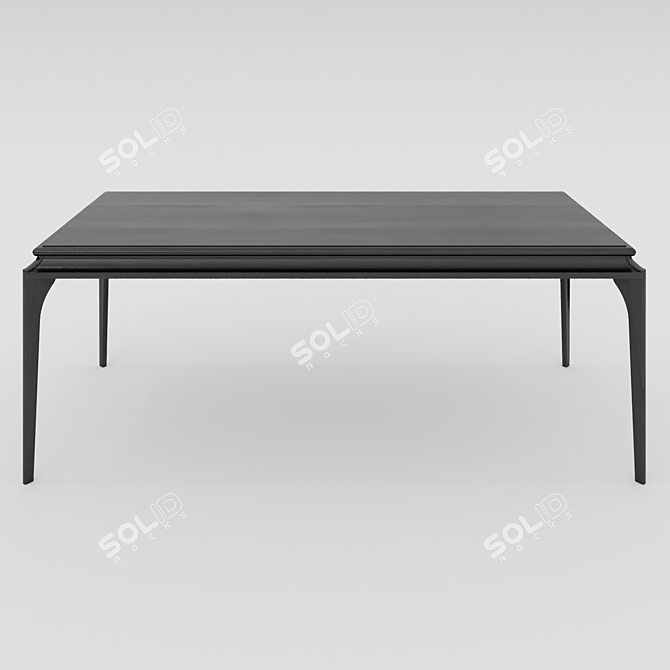 Soul Wood SP-009: Superior Working Table 3D model image 1