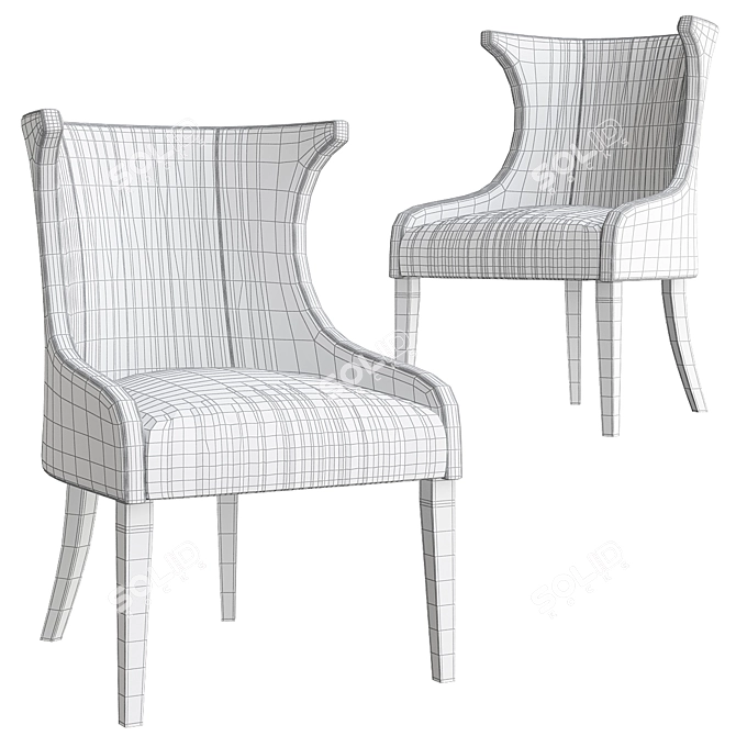 Elegant Eichholtz Elson Chair 3D model image 2