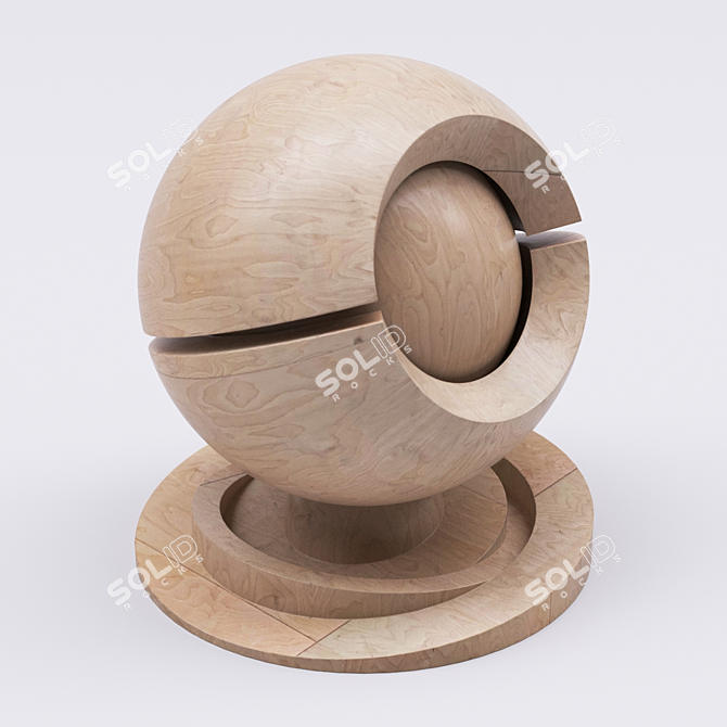 High-Quality Birch Plywood 3D model image 3