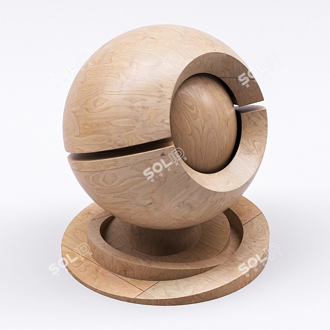 High-Quality Birch Plywood 3D model image 8