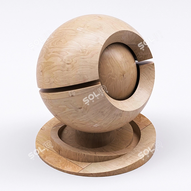High-Quality Birch Plywood 3D model image 9