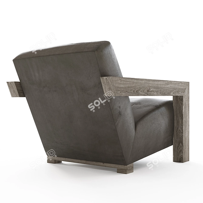 Premium Leather Alta Chair: Elegant Design & Superior Comfort 3D model image 2