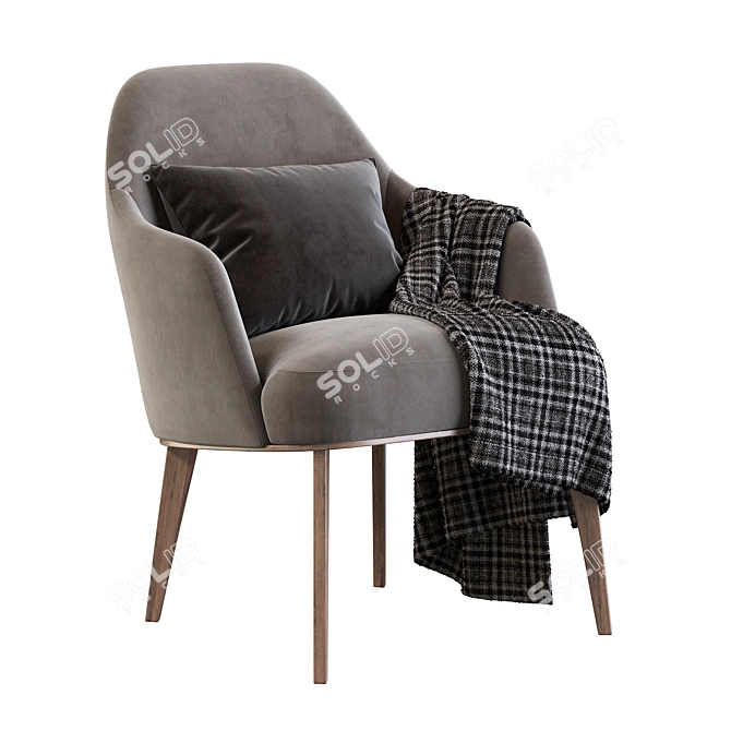 Elegant Poliform Jane Chair 3D model image 1