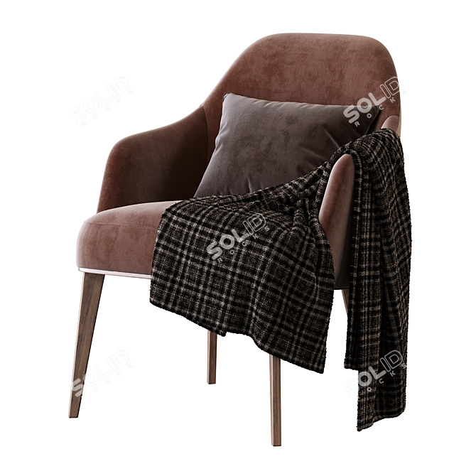 Elegant Poliform Jane Chair 3D model image 2