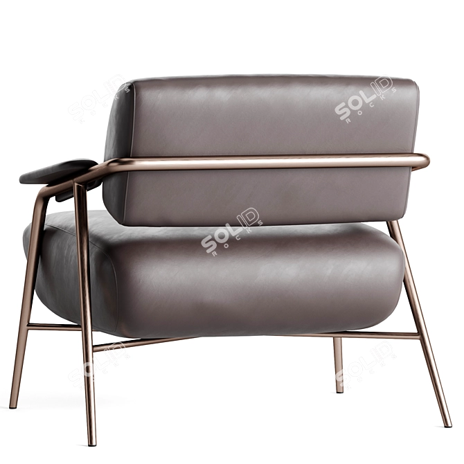 Potocco Stay Armchair 3D model image 2
