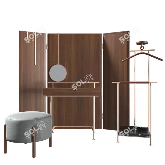 Elegant 375 Stay Vanity Set 3D model image 10