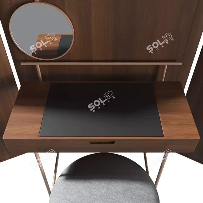 Elegant 375 Stay Vanity Set 3D model image 3