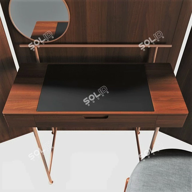 Elegant 375 Stay Vanity Set 3D model image 6