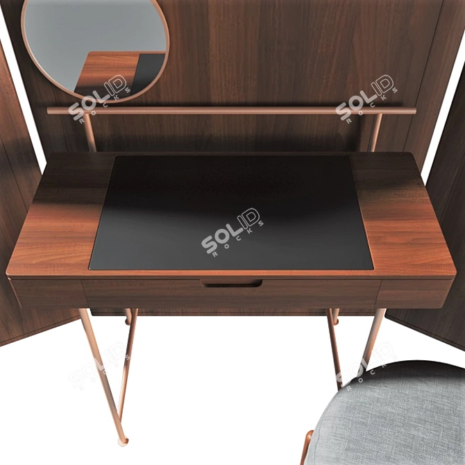 Elegant 375 Stay Vanity Set 3D model image 7