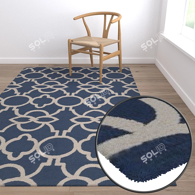 Versatile High-Quality Carpet Set 3D model image 5