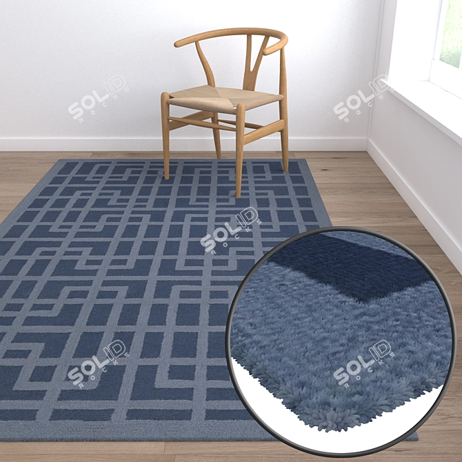 Versatile High-Quality Carpets Set 3D model image 5