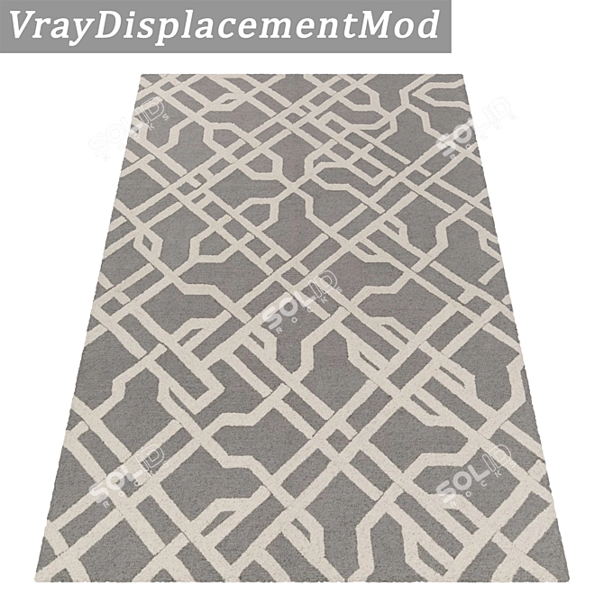 Luxury Textured Carpet Set 3D model image 3