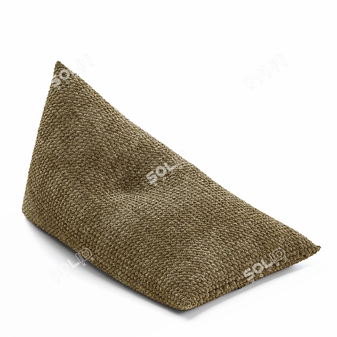 Cozy Knitted Bean Bag: Versatile, Stylish, Comfortable 3D model image 4