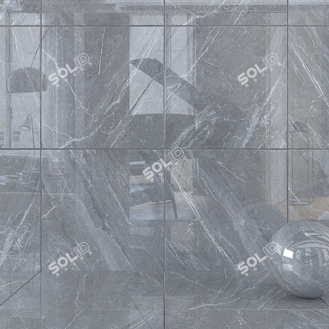 Mainstone Moon Marble Wall Tiles 3D model image 1