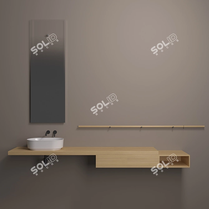 Agape Immersion Collection: Modern Bathroom Ensemble 3D model image 2