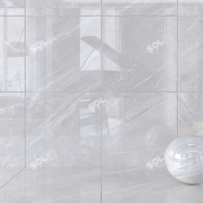 Mainstone Oat Marble Wall Tiles: Multi-texture, High-definition, No Plug-in 3D model image 1