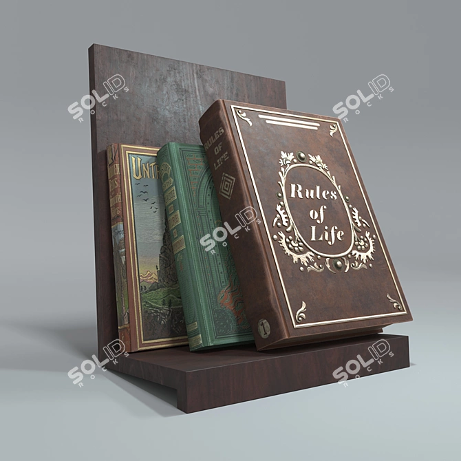 Title: Leather Books Collection - 2014+Corona+Vray 3D model image 1