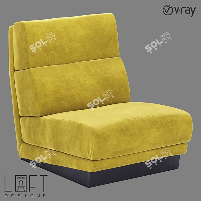 LoftDesign Armchair 32871 Model 3D model image 1