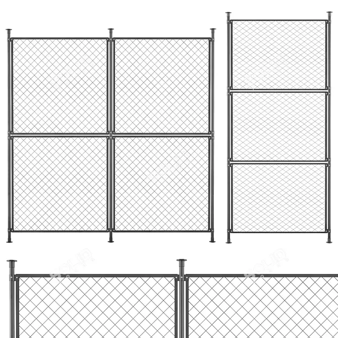 Versatile Grid Partition Set 3D model image 1