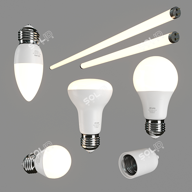 LED Lighting Set 3D model image 4