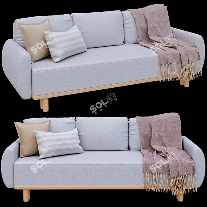 Refill Sofa Grunnarp - Upgrade Your Ikea Furniture 3D model image 3