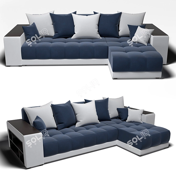 Dubai Sofa - Luxurious Comfort 3D model image 1