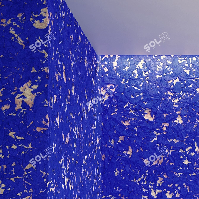 Blue Walls PBR Material VRAY 3D model image 3