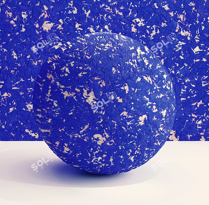 Blue Walls PBR Material VRAY 3D model image 4