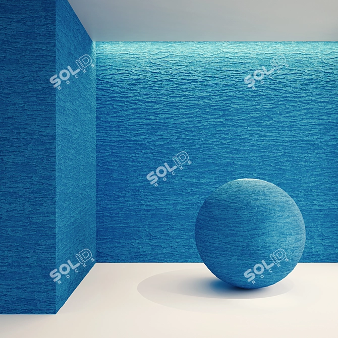 Customizable Blue Walls 03 VRAY 3D model image 2