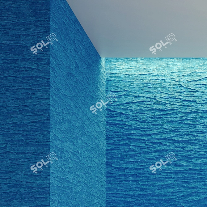 Customizable Blue Walls 03 VRAY 3D model image 3