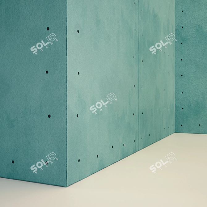 Blue Walls Textured VRAY Material 3D model image 4