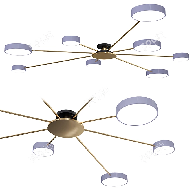 DF Ceiling Light: Brighten Your Dining Room 3D model image 1