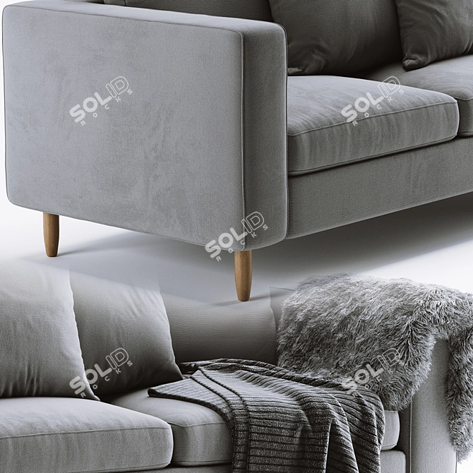 Scandinavian Style BoConcept Indivi Sofa 3D model image 2