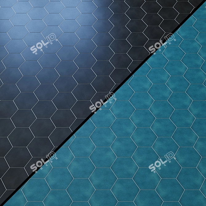 Swiss Coffee Hexagon Tile 3D model image 1