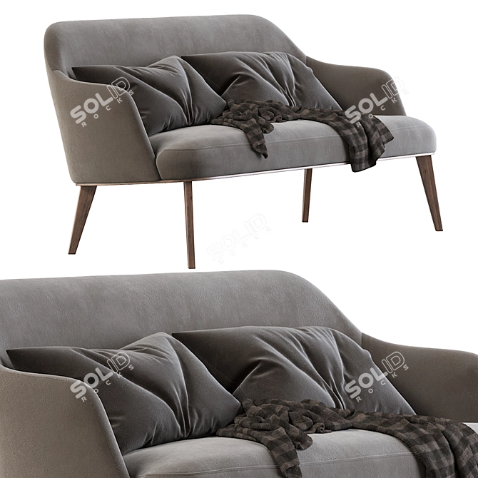 Elegant Poliform Jane Sofa 3D model image 3