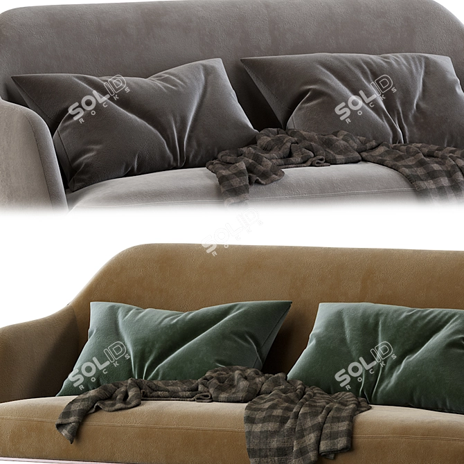 Elegant Poliform Jane Sofa 3D model image 4