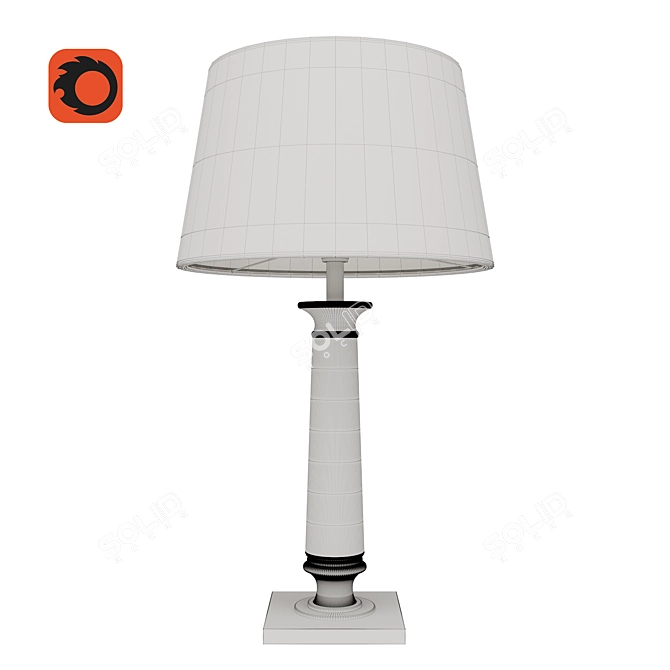 Elegant Eichholtz Dylan Table Lamp 3D model image 2