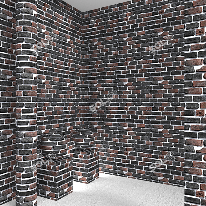 Vintage Brick 07 3D model image 1