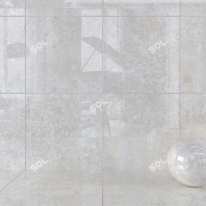 Museum Solto 4D Sand Wall Tiles: Luxury Marble Elegance 3D model image 1