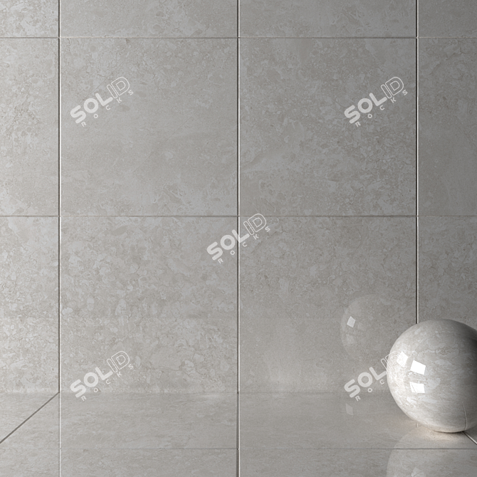 Museum Solto 4D Sand Wall Tiles: Luxury Marble Elegance 3D model image 2