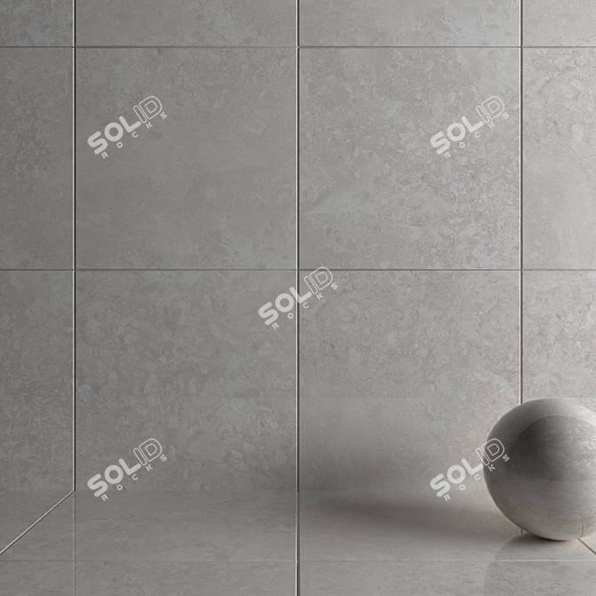 Museum Solto 4D Sand Wall Tiles: Luxury Marble Elegance 3D model image 3