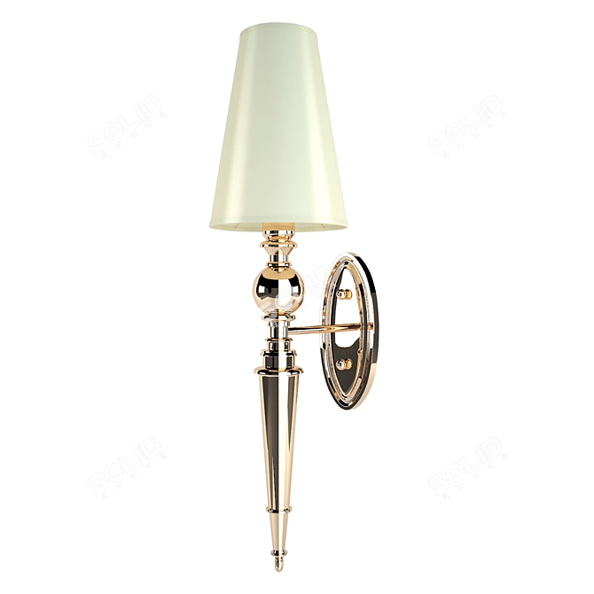 Newport 7801/A: Sleek Gold Wall Sconce 3D model image 1