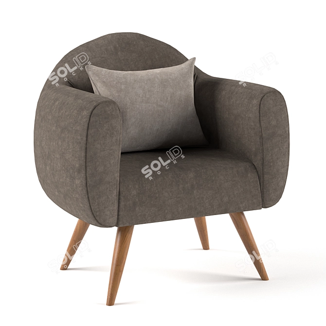 Cozy Comfort Arm Chair 3D model image 3