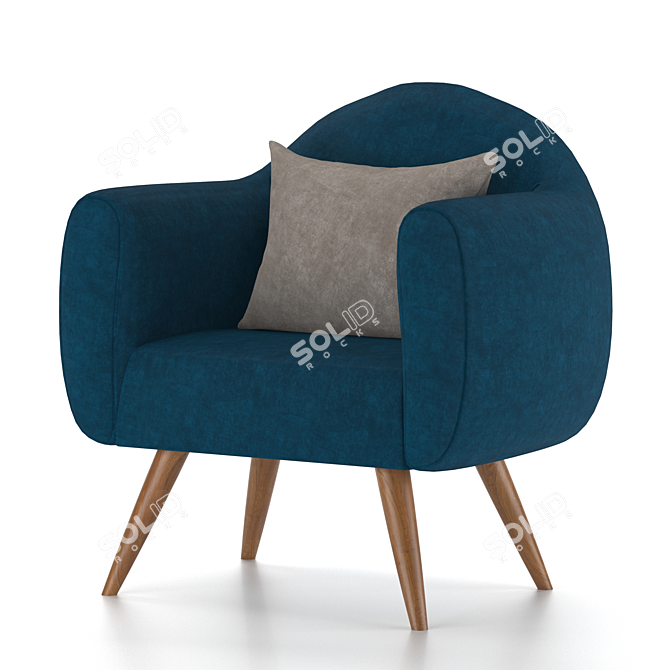 Cozy Comfort Arm Chair 3D model image 5