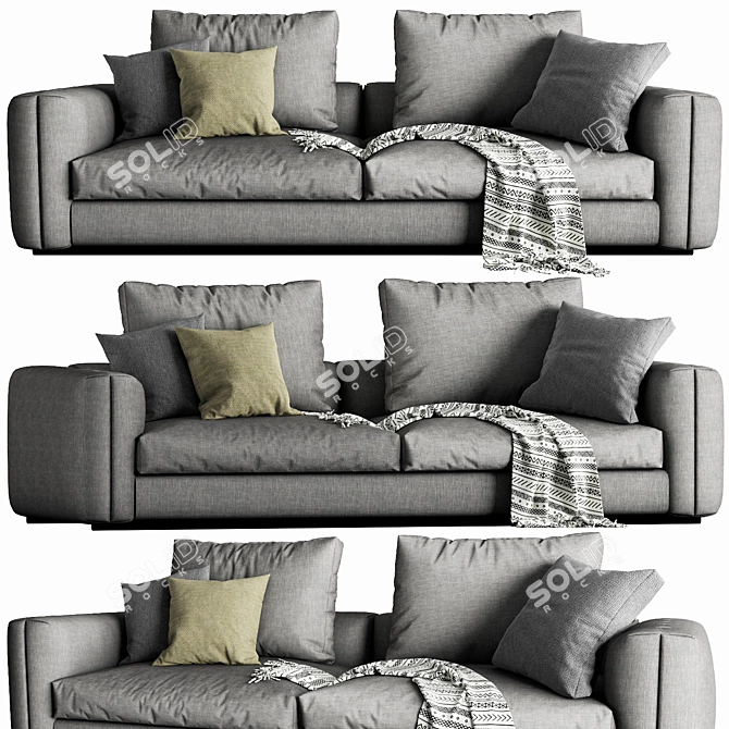Flexform Asolo Sofa | Premium Design and Comfort 3D model image 1