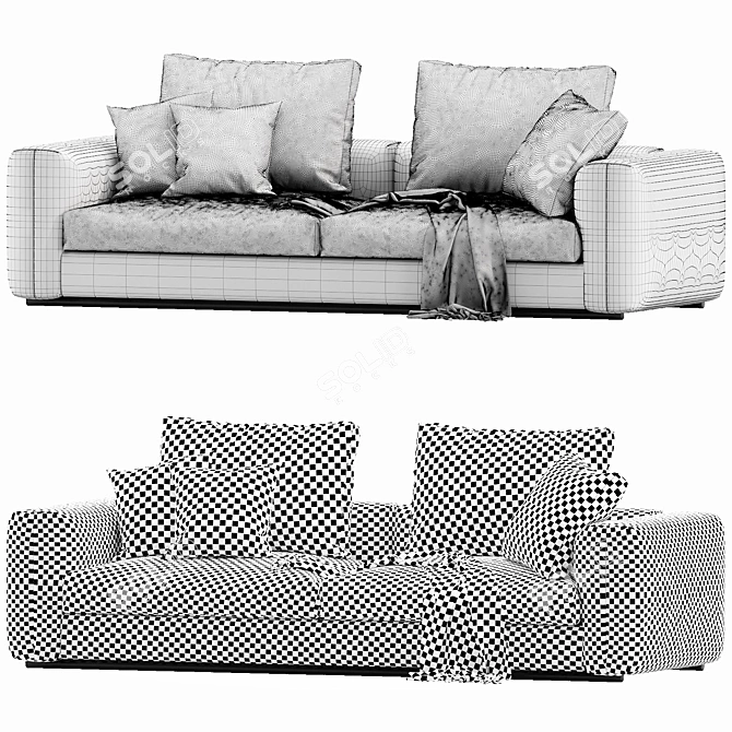Flexform Asolo Sofa | Premium Design and Comfort 3D model image 3